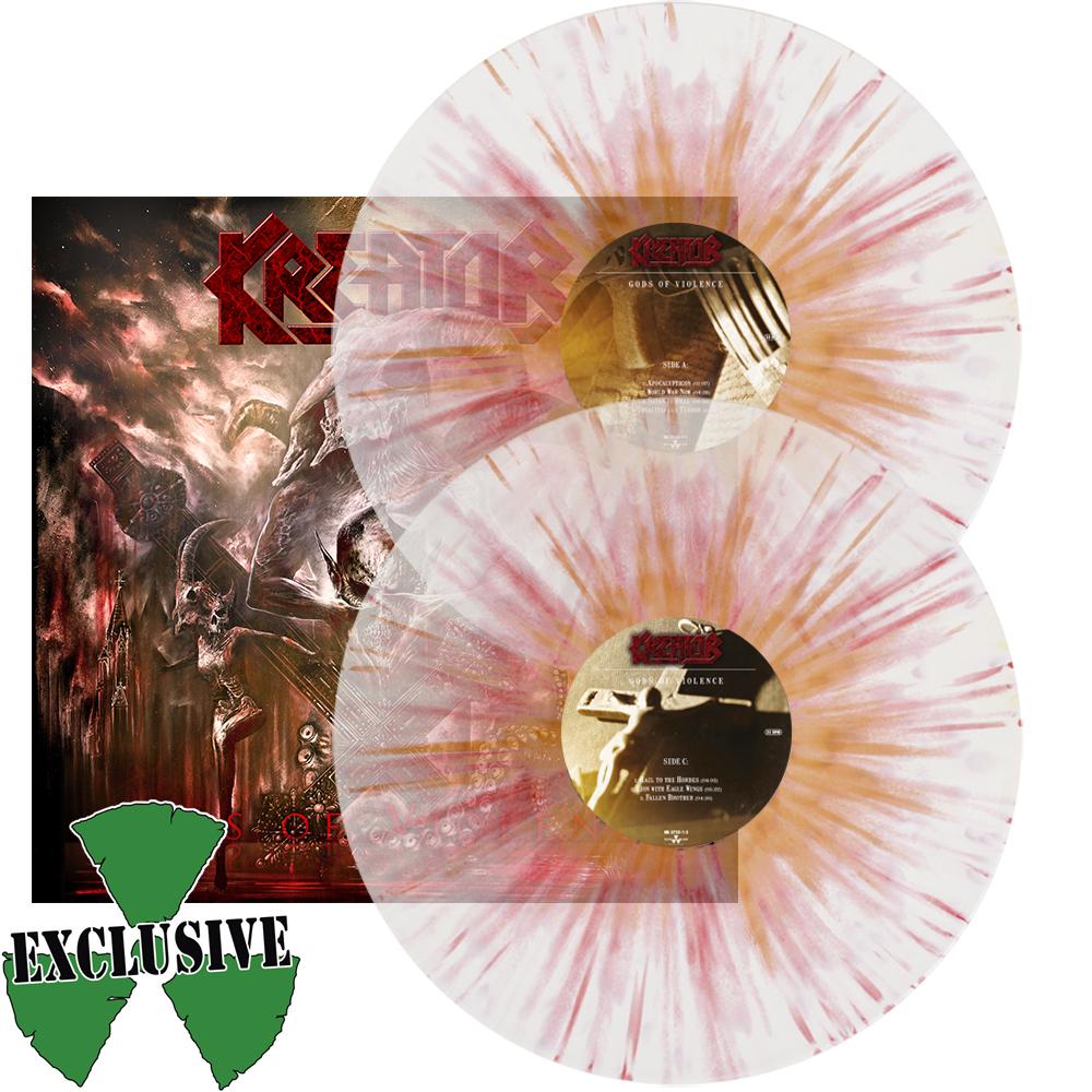 gods of violence splatter vinyl transparent orange red