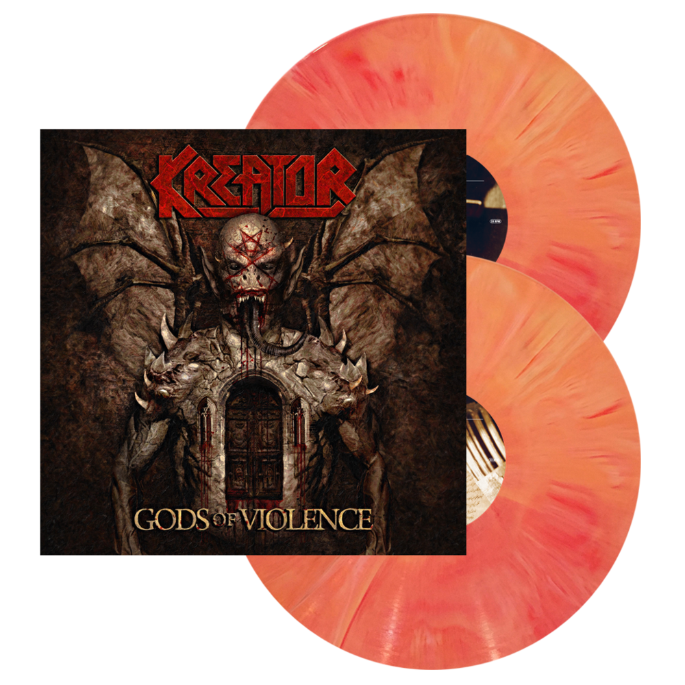 gods of violence usa cover version limited editon of 750 in Red White Orange Sherbert colored vinyl